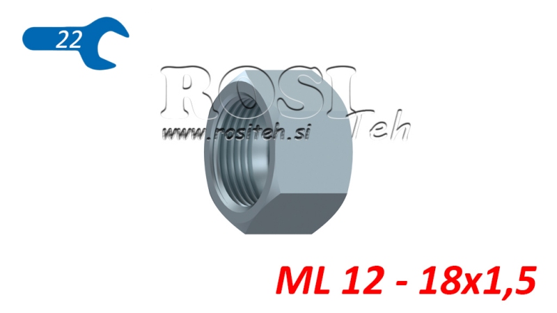 HYDRAULISK MUTTER ML 12 - 18X1.5