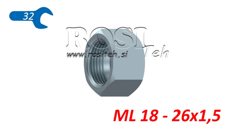 NUT HIDRAULIC ML 18 - 26X1.5