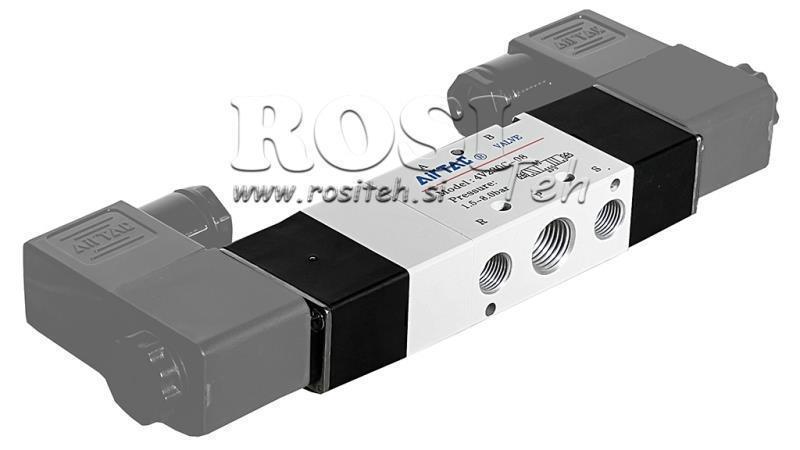 VALVĂ ELECTROPNEUMATICĂ 5/3 BISTABILĂ 1/8 PRT-0553-BCC