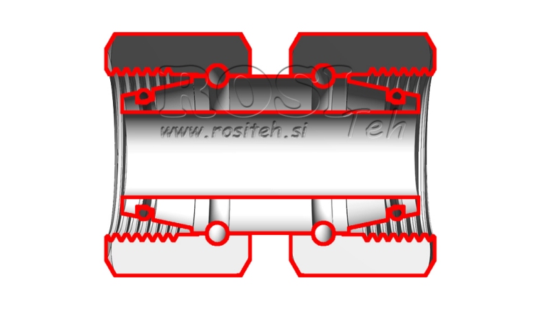 HIDRAVLIČNI DVOVIJAČNIK DVOJNA VRTLJIVA MATICA (14S) M22x1,5