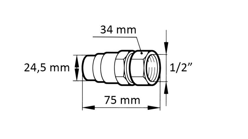 CUPLAJ RAPID EXCAVATOR FFH MASCUL 1/2