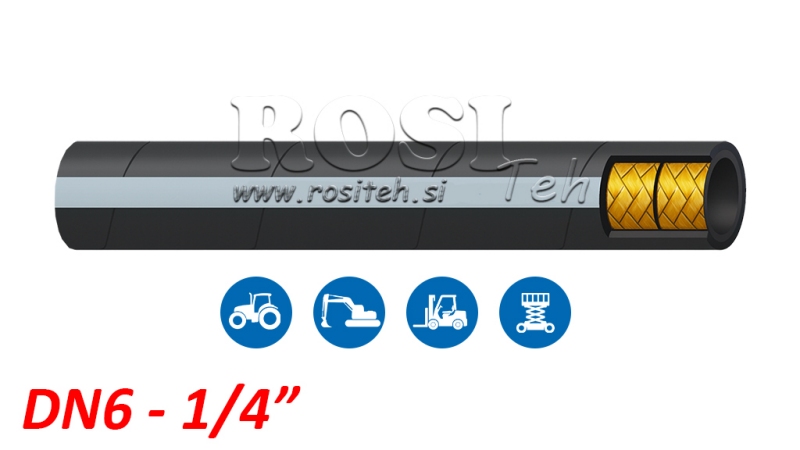 HYDRAULIKSCHLAUCH DN6 2SN (1/4) 400BAR