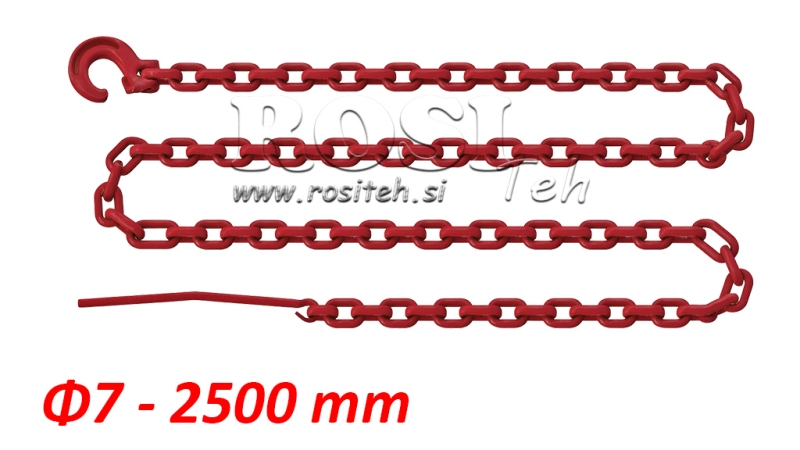 SKOGKJEDE STØRRELSE 7-2500MM