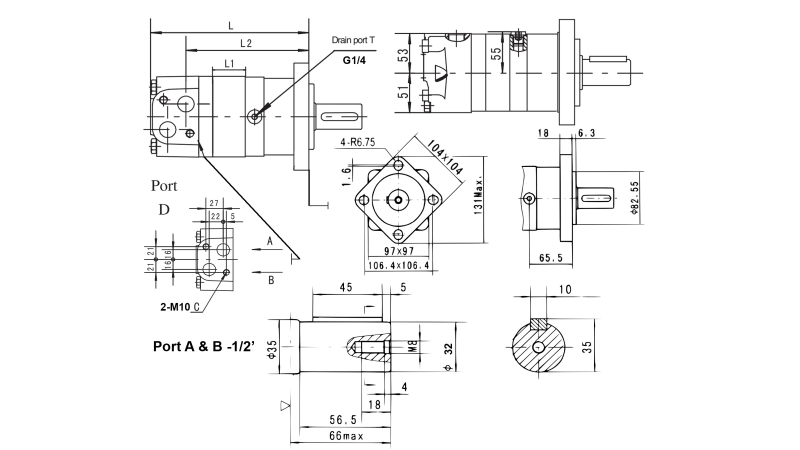 MOTOR HIDRAULIC MR 32 ECO (ALSG2-L-32)