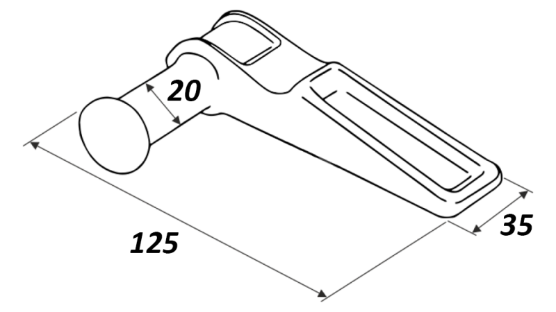 CLEMA PENTRU ÎNCHIDERE TIP MAROTTA STÂNGA