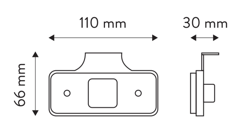 LUMINA DE MARCARE LED PORTOCALIU 12V