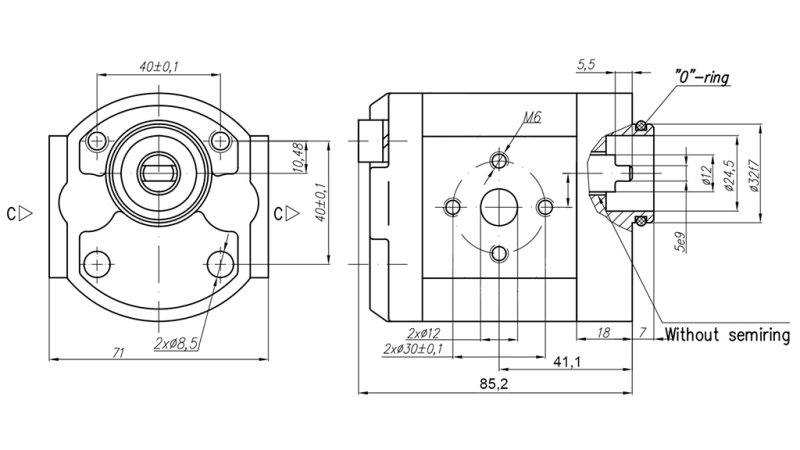 POMPA HYDRAULICZNA 10C2X179 GR.1 - 2cc - PRAWY