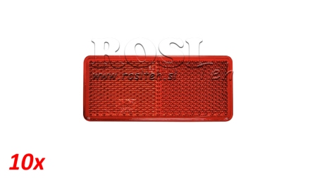 REFLECTOR RECTANGULAR ROȘU 105X48 (10BUC)