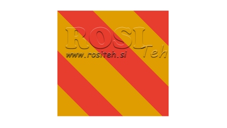 ALU-WARNSCHILD FÜR FAHRZEUGE UND ANSCHLÜSSE dim. 423x423 mm