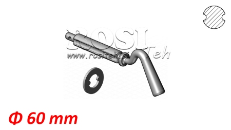 DUBBELSPÅNIG KIL FÖR TIPPCYLINDER BOLL Φ 60