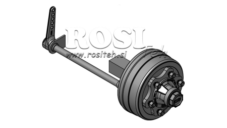 AXA SEMI CU FRÂNE 3.600 KG L.250 MM