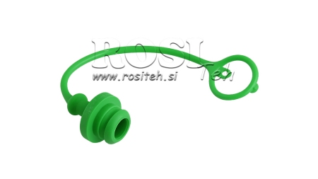 PROTECTIVE RUBBER COVER GREEN - FEMALE QUICK COUPLINGS