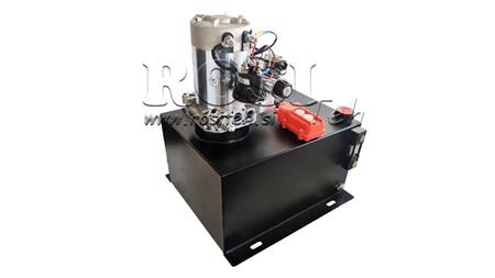 AGREGAT HIDRAULIC MINI 12V DC - 1.6kW = 2.1cc - 25 lit - asamblare în direcție dublă (metal)