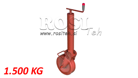 LEGĂTURĂ DE SUPORT FILETAT 300MM - 1500KG CU ROATĂ DE SUPORT