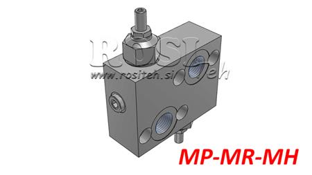 REGULATOR DE PRESIUNE HIDRAULICĂ 10-180 BAR PENTRU MOTOR HIDRAULIC MP-MR-MH
