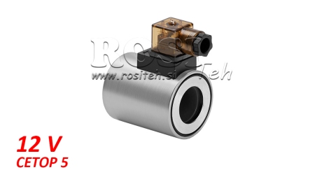 SÄHKÖMAGNETTINEN KELA 12V DC CETOP 5 VENTTIILILLE - Φ 31.4MM-75MM 37W IP65