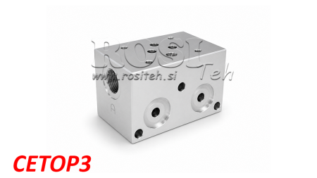 BLOKK CETOP3 FOR MINI POWER-PACK