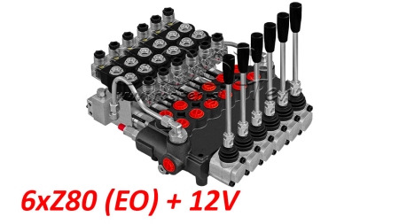 VANĂ HIDRAULICĂ 6XP80 - EO+12V