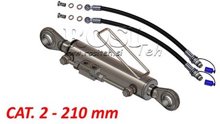 HYDRAULIC TOP LINK STANDARD - CAT. 2 - 63/35-210 (45-95 HP) (25,4/25,4 mm)