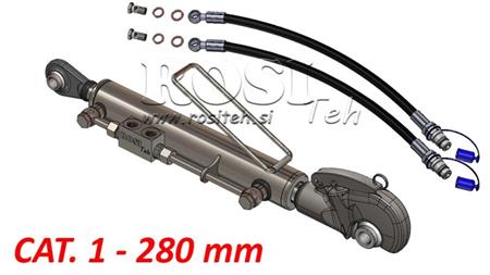 TERZO PUNTO IDRAULICO CON GANCIO RAPIDO AUTOMATICO - CAT. 1 - 50/30-280 (20-55 HP) (19,2 mm)
