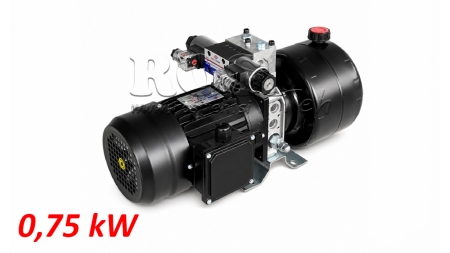 MINI HYDRAULINEN POWER-PACK 380V AC (0.75 kW) - 3.7 cc - 5.2 lit/min - säiliö 4 lit