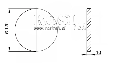 P.T.O. АДАПТЕР С ФЛАНЕЦ 1 3/4 L120