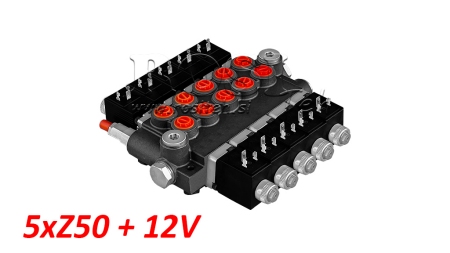 HIDRAVLIČNI VENTIL 5xZ50+12V DC