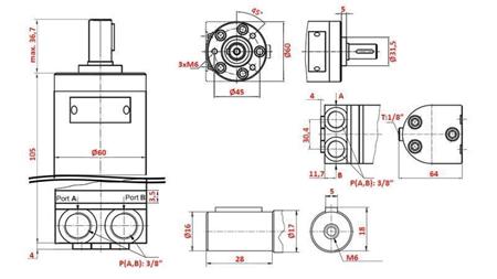 MOTOR HIDRAULIC MM 8 -lateral