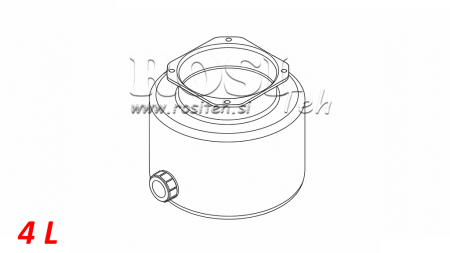 METALLTANK- ROLL PP 4 LITER HORISONTAL-VERTICAL
