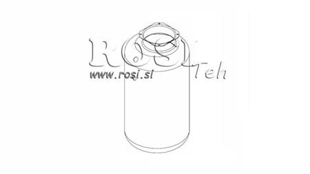 REZERVOR METALIC ROLL PP 20 LITRI ORIZONTAL-VERTICAL