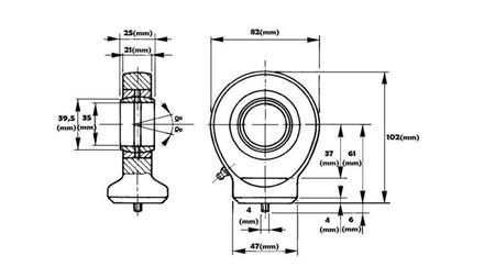 welding bearing round with lubrication fi 35/47