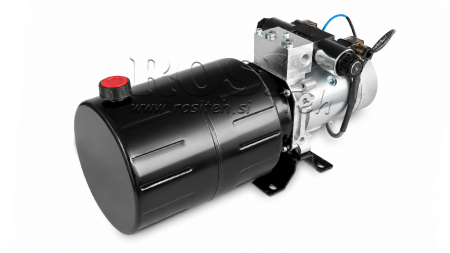 MINI HIDRAVLIČNI AGREGAT 24V DC - 2,2kW = 2,1cc - 8 lit - dvosmerni sklop (kovinski)