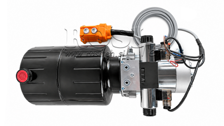 MINI HIDRAVLIČNI AGREGAT 24V DC - 2,2kW = 2,1cc - 8 lit - dvosmerni sklop (kovinski)