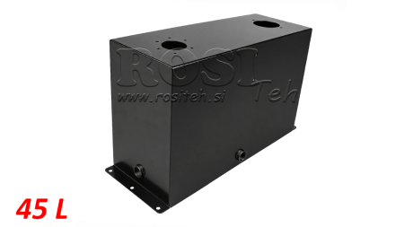 METALOWY ZBIORNIK 45 LITRÓW KOSTKA 400X255X600MM PRZYGOTOWANIE DO FILTRA POWROTNIEGO