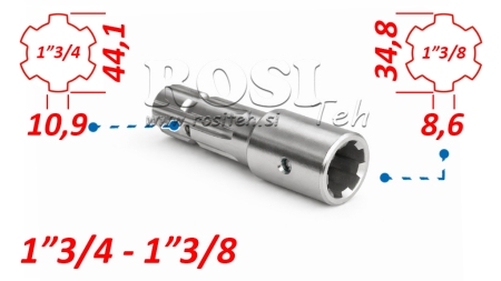 P.T.O. АДАПТЕР 1''3/4 до 1''3/8