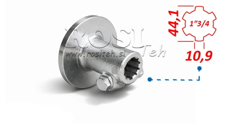 P.T.O. АДАПТЕР 1''3/4-ФЛАНЕЦ 150 мм С ПИН