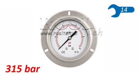 MANOMETRU DN63 SPATE 0 - 315 BAR - 1/4