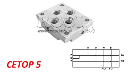 Bază CETOP5 NG10 1M