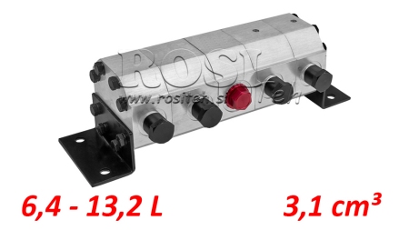 HYDRAULICZNY DZIELNIK PRZEPŁYWU ZĘBATKOWEGO 4/1 (6.4-13.2LIT - MAX.240BAR) 3.1CC/SEG