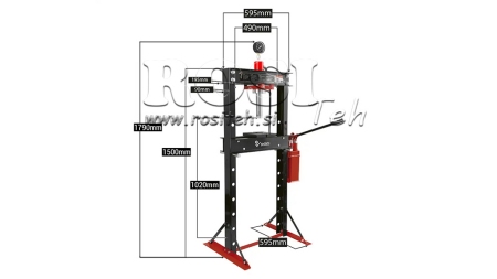 PRESĂ HIDRAULICĂ PENTRU RULMENȚI 20T - DOUĂ VITEZE