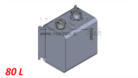 METALOWY ZBIORNIK GÓRNY 80 LIT 360X500X500MM