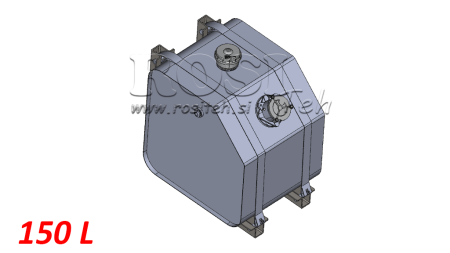 TANCA METALICĂ SUPERIOARĂ 150 LIT 600X600X500MM