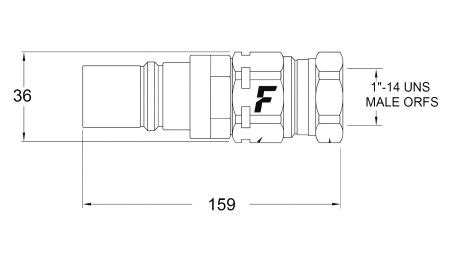 CUPLĂ RAPIDĂ BĂRBAT PENTRU MULTI-FASTER 9/16 3PLK 3PLV B PARTE MOBILĂ