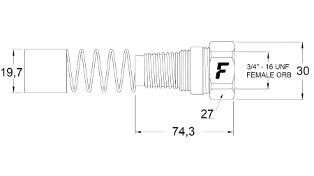 CUPLĂ RAPIDĂ FEMEIE PENTRU MULTI-FASTER 3/8 PARTE FIXĂ