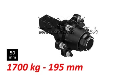 SEMIAXĂ FĂRĂ FRÂNE - 1700 kg (6 ȘURUBURI) - 195 mm