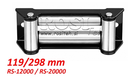 GHIDAJ CU ROLE PENTRU CABLU DE OȚEL (RS-12000 / RS-20000) - 119 x 298 mm