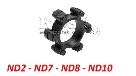 CUPLAJ TIP STEA PENTRU INSERȚIE DIN CAUCIUC ND2-ND7-ND8-ND10 (45mm)