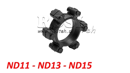 CUPLAJ TIP STEA PENTRU INSERȚIE DIN CAUCIUC ND11-ND13-ND15 (55mm)
