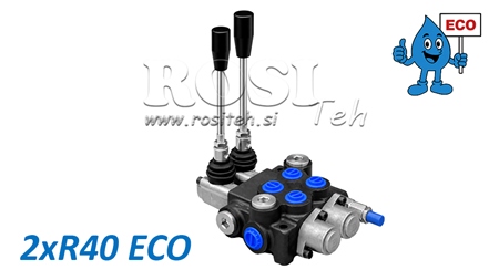 DISTRIBUITOR HIDRAULIC MANUAL – 2 SECȚIUNI 2xR40 ECO