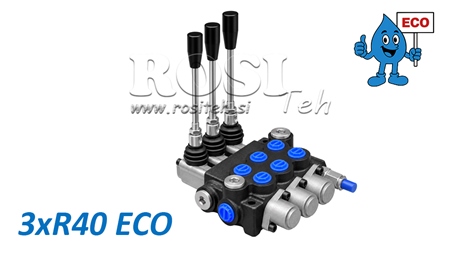 DISTRIBUITOR HIDRAULIC MANUAL – 3 SECȚIUNI 3xR40 ECO